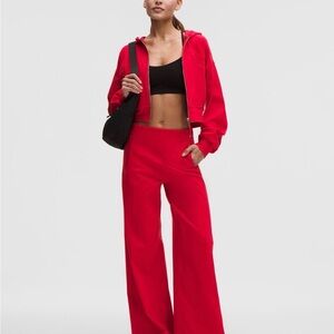 Lululemon Athletica Bold Red Wide-Leg Pants